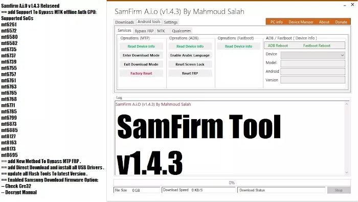 Samsung Latest Frp Bypass Tool | SamFirm v1.4.3 - Telecom Care