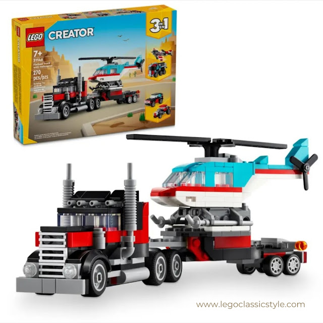 LEGO Creator Sets 31146 Flatbred Truck with Helicopter
