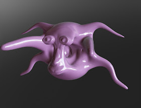 Sculptris, blob, purple, face, easy, fast