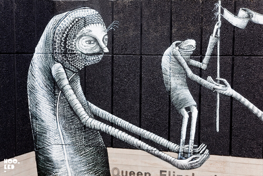 Street Artist Phlegm London Southbank Centre Mural