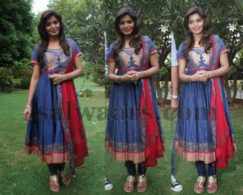 Sanchita Shetty Silk Anarkali Salwar