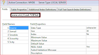 VB.NET Sybase Advantage Database