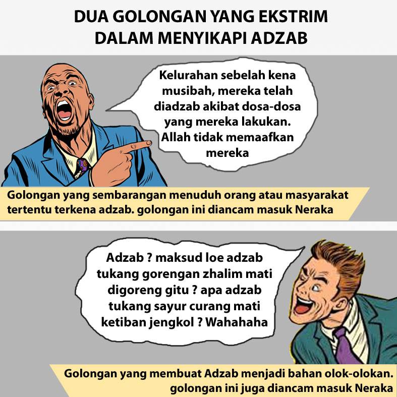 Dua golongan orang yang sekarang ini menyikapi azab untuk 