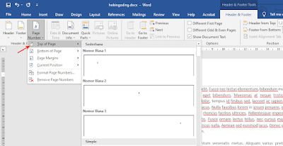 Cara Menambahkan Nomor Halaman Word