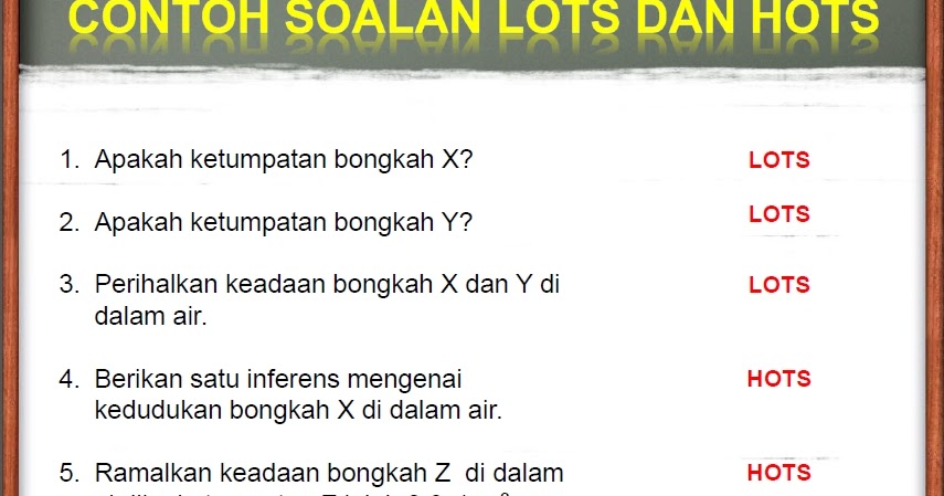 Contoh Soalan Aras Mencipta - Soalan bv