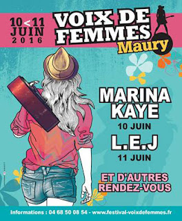 L'affiche du festival voix de femmes à Maury