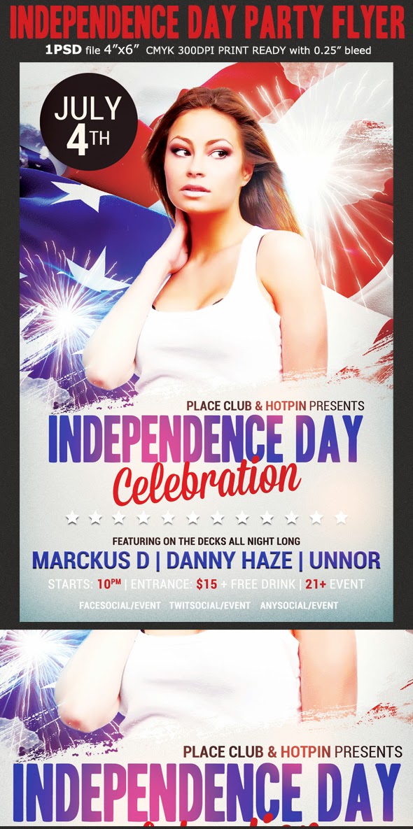  Independence Day Party Flyer