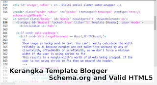 Kerangka Template Blogger Schema.org Fast Loading dan Valid