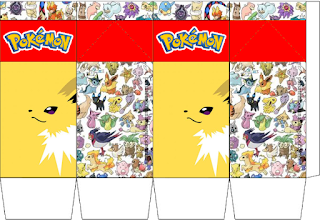 Pokémon, Free Printable Milk Box.