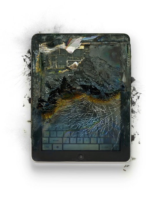 Demolished Apple iPhone iPad iPod Magic Mouse and MacBook