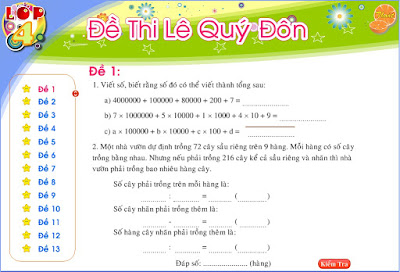 Toàn bộ nội dung phần mềm bám sát đúng chương trình chuẩn sách giáo khoa Toán lớp 4 của Bộ Giáo dục