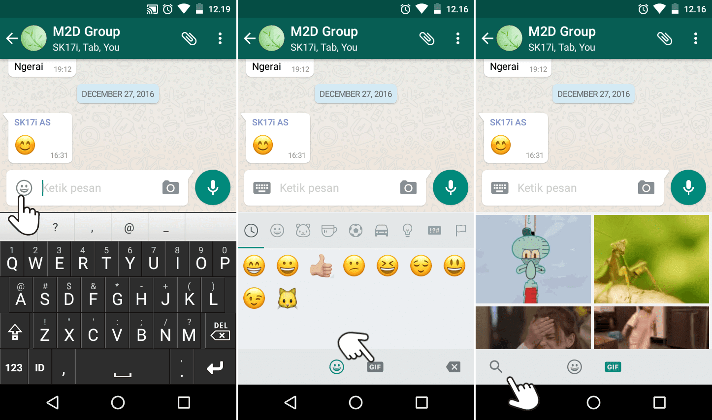 Cara Mencari Dan Mengirim Gambar GIF Animasi Di WhatsApp Memudahkan