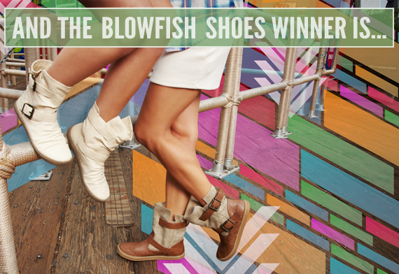 Guess Who Won the Blowfish Shoes Giveaway?