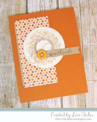 Give Thanks card-designed by Lori Tecler/Inking Aloud-stamps from Papertrey Ink