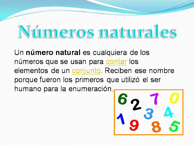 Los Números Naturales - Tarea de Matemática de 8vo. A