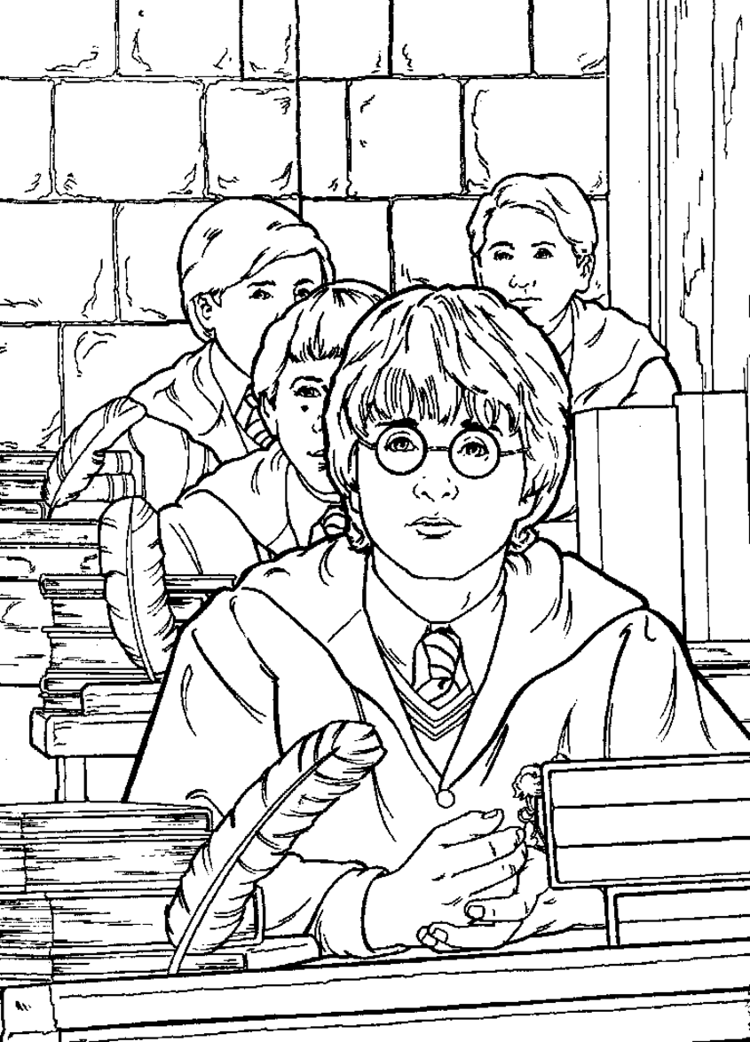 Download Coloring Pages: Harry Potter Coloring Pages Free and Printable