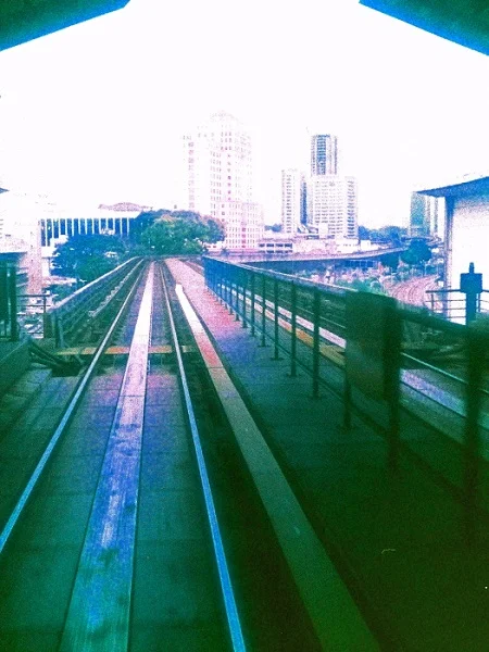 Half Frames, Olympus Pen EE-S, Down the LRT Line I 02