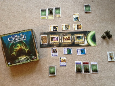 Call of Cthulhu living card game in play