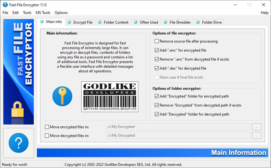 Fast File Encryptor 11.12