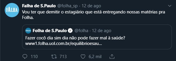 Falha de São Paulo - Sátira, versus Folha de São Paulo
