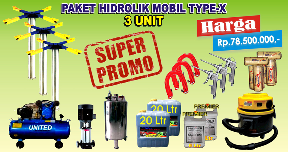 Paket Hidrolik-X (3 Unit)