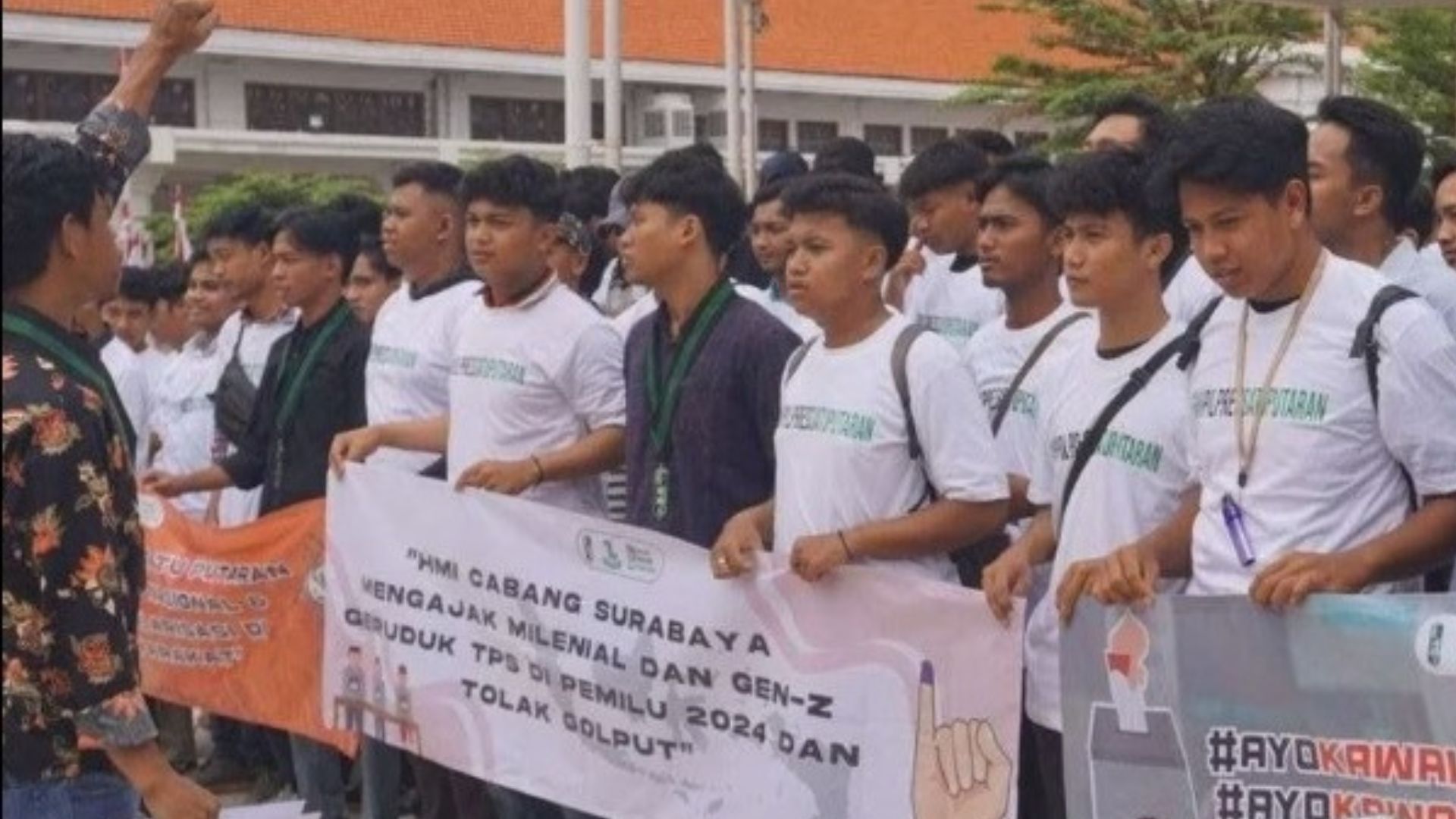 HMI Surabaya Deklarasikan Pemilu Satu Putaran, Ini Alasannya!