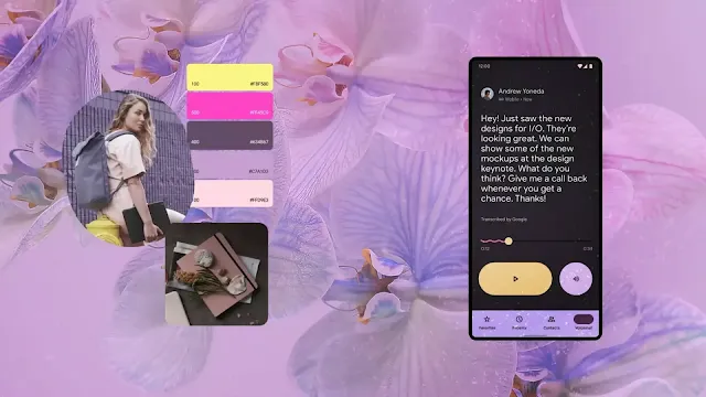 مميزات  نظام اندرويد 12 Android - الوان واجهة المستخدم