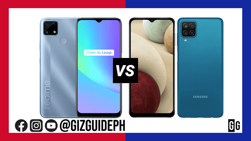 realme C25 vs Samsung Galaxy A12 Specs Comparison