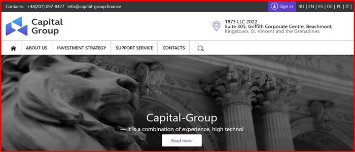 [Мошенники] capital-group.finance – Отзывы, развод, обман! Брокер Capital-Group мошенник