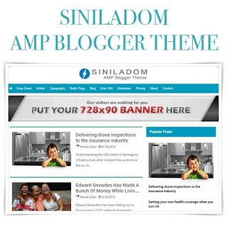 Siniladom AMP Blogger Theme Free