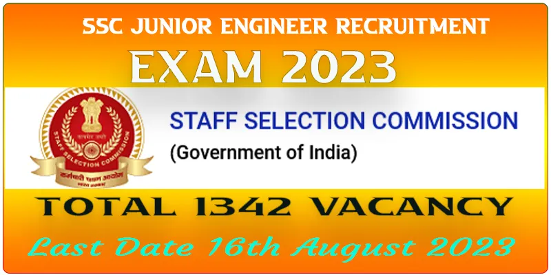 SSC Junior Engineer Recruitment Exam 2023