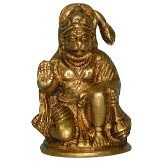 DronaCraft Tiny God Hanuman Brass Statue