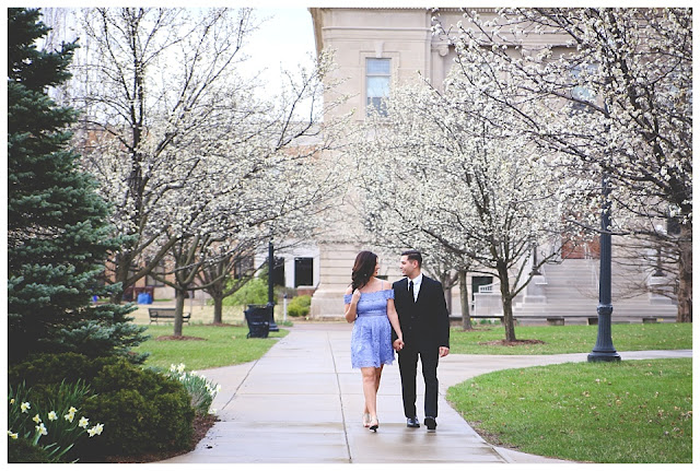 engagement session at Indiana State University