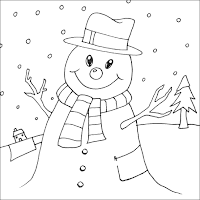 Printable Snowman Coloring Pages