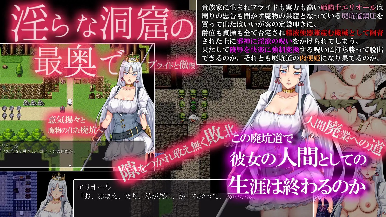 [RJ01141523] 堕落騎士エリオール～廃坑道は肉快楽の魔岩窟～