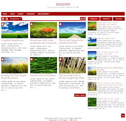 DeNews Red Blogger Template