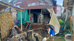    Akibat Hujan Disertai Angin Kencang Rumah Warga Limbangan Roboh 