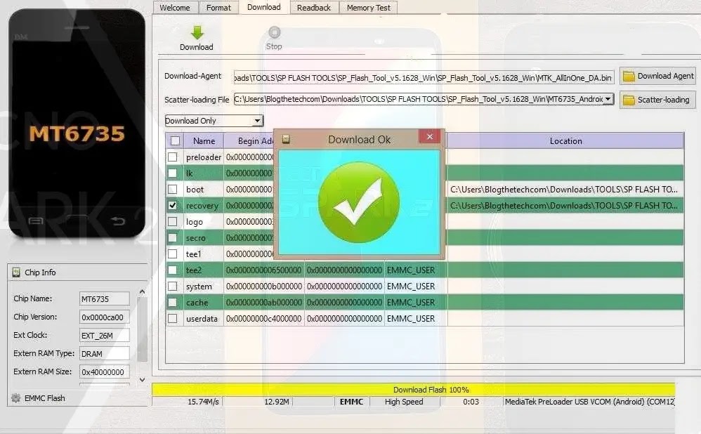 How Flash Tecno Spark 2 Firmware using SP Flash tool.