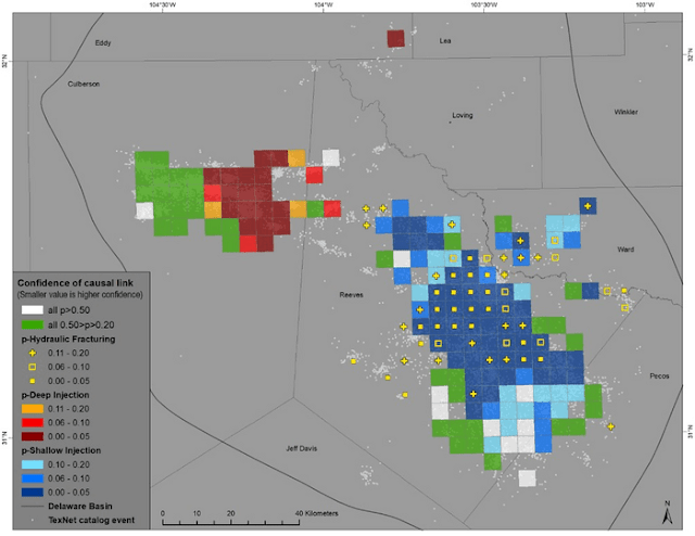 The most recent earthquakes in West Texas have been linked to oil and gas activity.