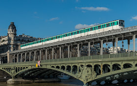 view from Paris Metro 6