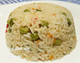Receita de arroz de ervilhas