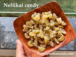 Nellikai candy recipe in Kannada