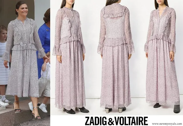 Crown Princess Victoria wore Zadig & Voltaire Roma long dress