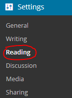 WordPress Settings Option