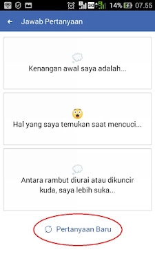 cara buat status facebook pertanyaan 2