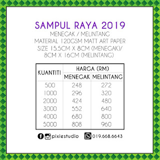 Sampul duit raya 2019