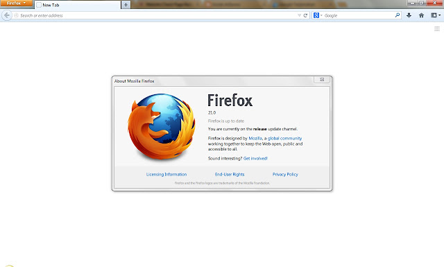 Firefox 21 telah dirilis