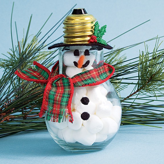 How to Recycle  Recycled  Snowman Christmas  decor 