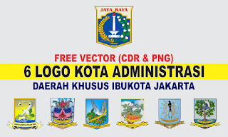 Free Vector Logo 6 Kota Administrasi DKI Jakarta PNG