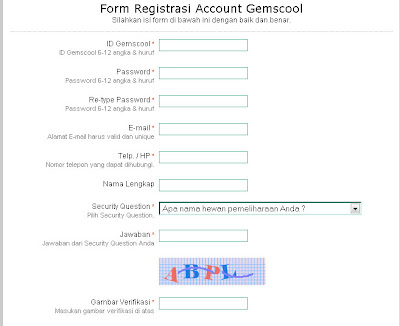 Daftar Gemscool Point Blank (PB)